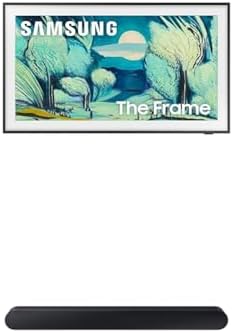 Samsung 65-Inch Class The Frame LS03F 4K QLED Smart TV (2025 Model) + SAMSUNG S60D 5.0ch Soundbar w/Wireless Dolby Atmos Audio, All-in-One Design HW-S60D/ZA