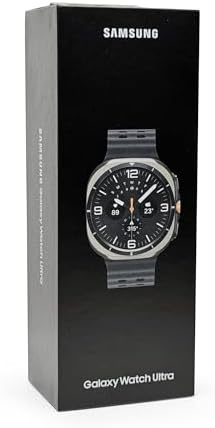 Samsung Watch 7 Ultra 2025 LTE Ai (47mm) SM-L705F Latino Version (Tmobile Mint Tello & Global), Rate Tracking, Sleep Fitness Tracker, GPS (Titanium Silver/Black Band SM-L705FZS1GTO)