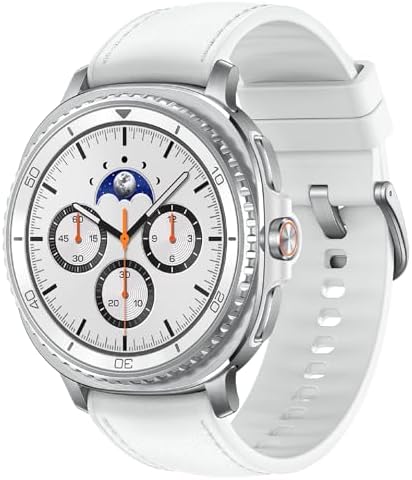 Samsung Galaxy Watch 8 Classic (2025) 46mm Bluetooth Smartwatch, Cushion Design, Rotating Bezel, Quick Button, Sleep Coaching, Running Coach, Energy Score, White [US Version] (Renewed)
