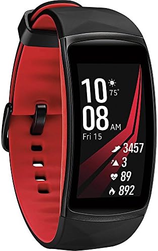 Samsung Gear Fit2 Pro Smartwatch Fitness Band (Small), Diamond Red, SM-R365NZRNXAR – US Version with Warranty