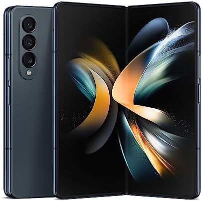 SAMSUNG Galaxy Z Fold 4 Cell Phone, Factory Unlocked Android Smartphone, 256GB, Flex Mode, Hands Free Video, Multi Window View, Foldable Display, S Pen Compatible, US Version, 2022, Gray Green