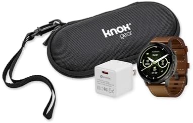 Garmin Venu 4 Smartwatch 45mm (Slate/Brown) Bundle