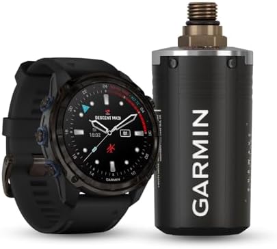 Garmin Descent Mk3i Watch Style-Dive Computer (Carbon Gray, Black Band)