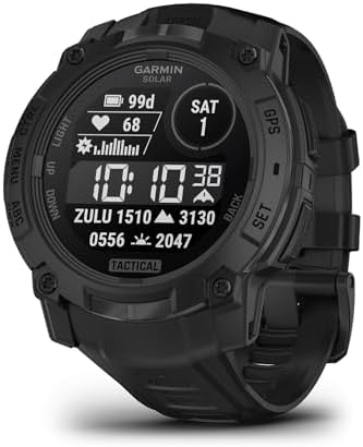 Garmin Instinct 3 Tactical, Solar, 50mm, Black