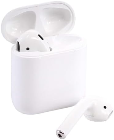 Apple MMEF2AM/A AirPods Wireless Bluetooth Headset for iPhones with iOS 10 or Later White - (Renewed)