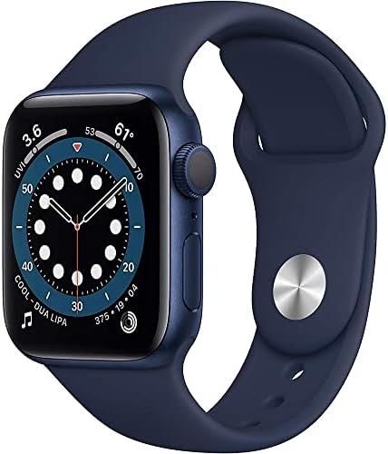 Apple Watch Series 6 (GPS + Cellular, 44mm) - Blue Aluminum Case with Deep Navy ...