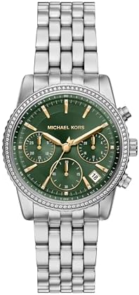 Michael Kors Bryant Chronograph Women's Watch, Stainless Steel and Pavé Crystal Watch for Women