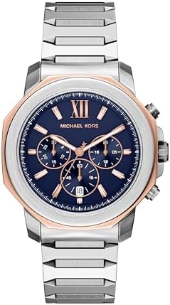 Michael Kors Prescott Stainless Steel Bracelet or Silicone Band Men's Watch