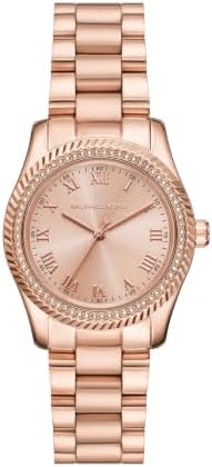 Michael Kors Lexington Three-Hand Rose Gold-Tone Stainless Steel Women's Watch (Model: MK7623)