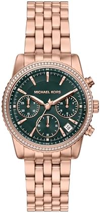 Michael Kors Bryant Chronograph Women's Watch, Stainless Steel and Pavé Crystal Watch for Women