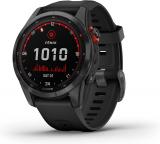 Garmin fenix 7S Solar, Smaller sized adventure smartwatch, with Solar Charging Capabilities, Rugged outdoor watch with GPS, touchscreen (Renewed)